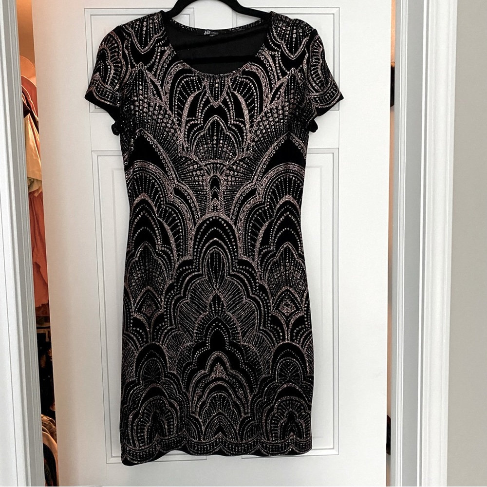 Sump Apparel Glittery Midi Dress